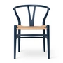 Carl Hansen - CH24 Wishbone Chair , beuk soft blue / vlechtwerk naturel
