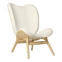 Umage - A Conversation Piece Tall fauteuil, eiken / teddy wit