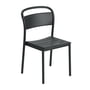 Muuto - Linear Steel Side Chair, zwart
