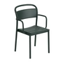 Muuto - Linear Steel Armchair, donkergroen