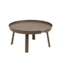 Muuto - Around Salontafel, Ø 72 cm, donkerbruin