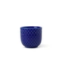 Lyngby Porcelæn - Rhombe Eierdopje, donkerblauw
