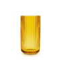 Lyngby Porcelæn - Glazen vaas h 15,5 cm, amber