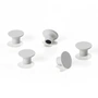 Zone Denmark - Magneten voor A-Bulletin Magneetbord, soft grey (set van 5)