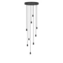 Tala - Messing Nine Hanglamp, zwart / geanodiseerd aluminium