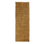 HKliving - Handgeweven katoenen tapijt, 70 x 200 cm, mosterd/honing