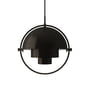 Gubi - Multi-Lite Hanglamp S, Ø 22,5 cm, messing zwart / zwart