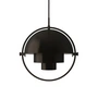 Gubi - Multi-Lite Hanglamp S, Ø 22,5 cm, messing zwart / zwart