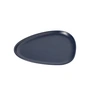 Lind DNA - Curve Stoneware Lunch Plaat, 22 x 19 cm, navy blue