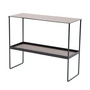 Lind DNA - Console tafel, staal zwart / Bull warm grey