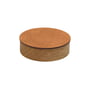 LindDNA - Wood Box met deksel S, Ø 11 cm, eik natuur / Bull natuur