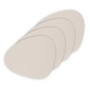 Lind DNA - Glasuntersetzer Curve , Nupo soft nude (set van 4)
