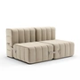 Ambivalenz Curt - Bankstel 4, grijs / beige (Jet - 9110)