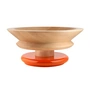 Alessi - Twergi schaal, Ø 30 cm, lindehout naturel / oranje