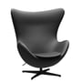 Fritz Hansen - Egg Chair, zwart / Essential leder zwart