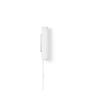 ferm Living - Vuelta LED Wandlamp, H 40 cm, wit / roestvrij staal