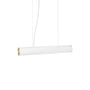ferm Living - Vuelta LED Hanglamp, L 60 cm, wit / messing