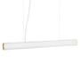 ferm Living - Vuelta LED Hanglamp, L 100 cm, wit / messing