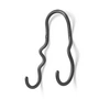 Ferm Living - Curvature Wandhaak dubbel, zwart