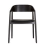 Andersen Furniture - AC2 Stoel, zwart eiken / zwart leer