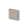 Muuto - Ridge Vaas, H 16,5 cm, beige