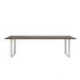 Muuto - 70/70 Eettafel, 255 x 108 cm, gerookt eiken / grijs