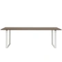 Muuto - 70/70 Eettafel, 225 x 90 cm, gerookt eiken / wit