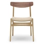 Carl Hansen - CH23 Stoel, eiken geolied / walnoot geolied / natuurlijk vlechtwerk (kap walnoot)