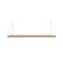 Frama - Shelf Legplank 60 x 20 cm, eik wit geolied / roestvrij staal