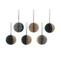 Broste Copenhagen - Christmas Ball Decoratieve hangers, Ø 5 cm, gemengde kleuren (1) (set van 6)