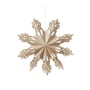 Broste Copenhagen - Christmas Snowflake Decoratieve hanger, Ø 30 cm, bruin natuur