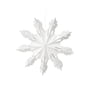 Broste Copenhagen - Christmas Snowflake Decoratieve hanger, Ø 30 cm, wit