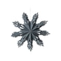Broste Copenhagen - Christmas Snowflake Decoratieve hanger, Ø 30 cm, orion blauw
