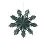 Broste Copenhagen - Christmas Snowflake Decoratieve hanger, Ø 30 cm, deep forest