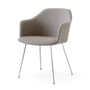 & Tradition - Rely HW35 Fauteuil, chroom / Kvadrat Re-Wool 218