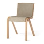 Audo - Ready Dining Chair, volledig gestoffeerd, eiken naturel / bouclé beige