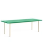 HAY - Two-Colour Eettafel, 240 x 90 cm, mint / ivoor