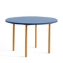 HAY - Two-Colour Eettafel rond, Ø 120 cm, blauw / oker