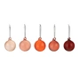 Iittala - Glazen bollen Ø 4 cm, rood (set van 5)