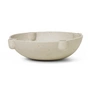 Ferm Living - Bowl Keramische Kaarsenhouder, Ø 27 x H 6,8 cm, lichtgrijs