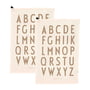 Design Letters - Classic Theedoek, gebroken wit (set van 2)