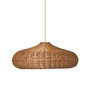 Ferm Living - Rotan lampenkap, Disc, natuurlijk