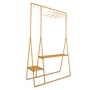HKliving - Garderobe met kleerhangers en kapstokhaken, ginger orange