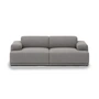 Muuto - Connect Soft Modular Sofa 2-zits configuratie 1, Re-Wool 128