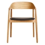 Andersen Furniture - AC2 Stoel, mat gelakt eiken / zwart leer