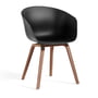 Hay - About A Chair AAC 22, walnoot gelakt / zwart 2. 0