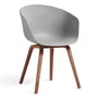 Hay - About A Chair AAC 22, walnoot gelakt / betongrijs 2. 0