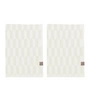 Mette Ditmer - Geo Gastendoek 35 x 55 cm, off-white (set van 2)