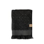 Mette Ditmer - Morocco Handdoek 50 x 95 cm, zwart/grijs