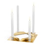 höfats - Square Candle Kandelaar, goud (set van 4)